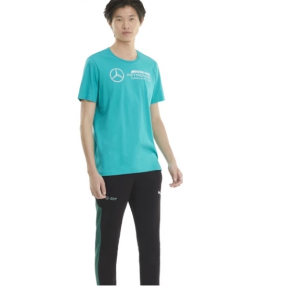 NWT Puma MAPF1 T7 Sweat Pants - Black/Green